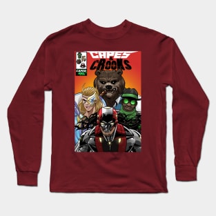 Capes And Crooks Comic Cover Long Sleeve T-Shirt